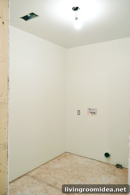 Laundry room painted Going To The Chapel