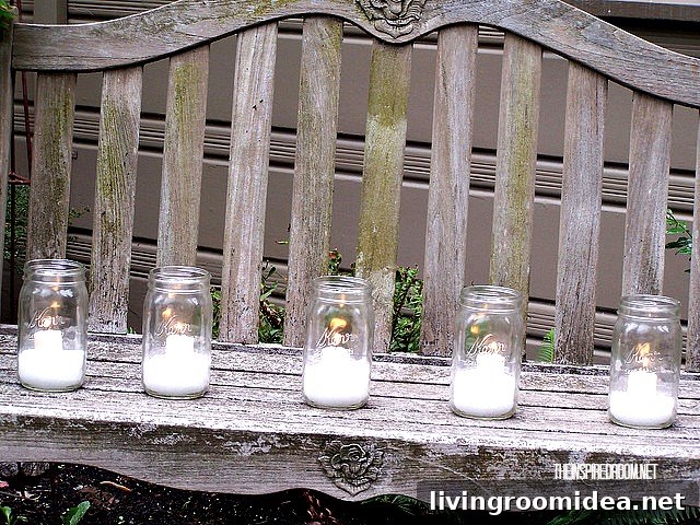 Mason Jars with DIY Glitter Snow