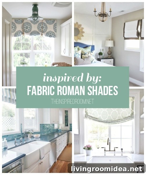 Fabric Roman Shades Inspired Designs: Stylish Window Treatments 2 Inspired by Fabric Roman Shades - The Inspired Room blog