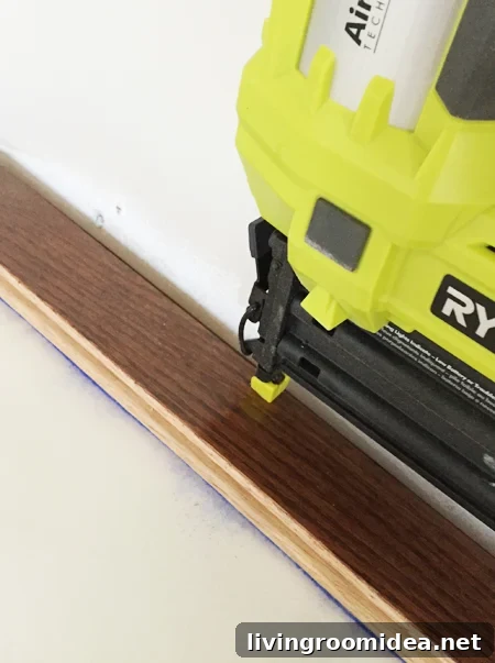 install hardwood flooring face nailing first row