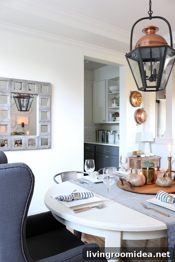 Cozy Fall Dining Room Table - The Inspired Room