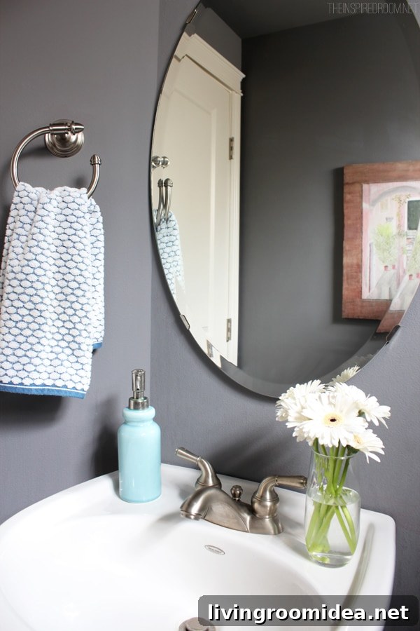 Gray Powder Bathroom Update 