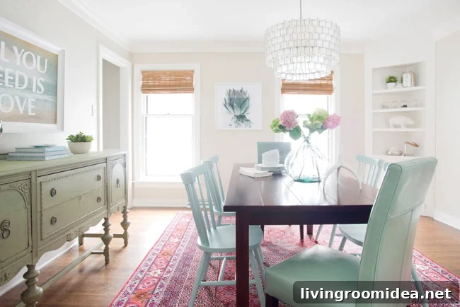 dining room rug example