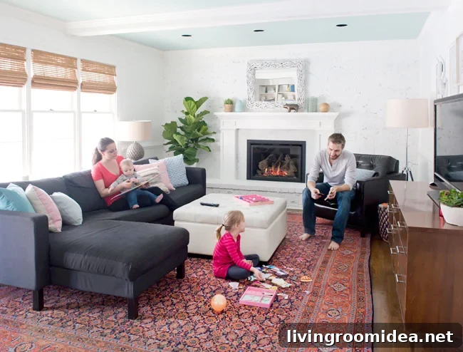 living room rug example