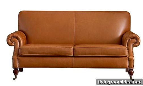 Brookyln Leather Sofa - Quick Ship - Pottery Barn