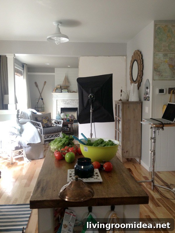 Better Homes & Gardens kitchen photo shoot