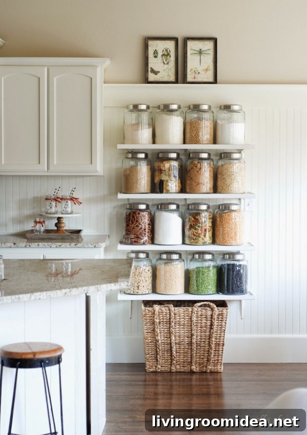 Fall Kitchen Pantry on Display via Ella Claire Blog