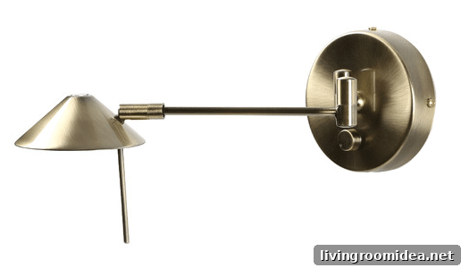 Brass Swing Arm Sconce - The Inspired Room Lighting Sources