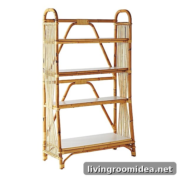 Rattan Bookshelf - Serena and Lily