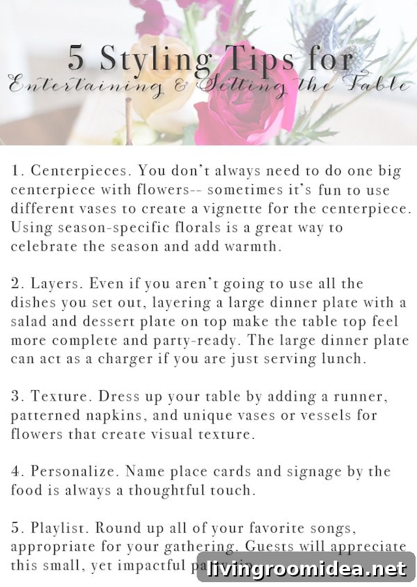 5 Stylish Table-Setting Tips for Memorable Dinner Parties 4 Entertaining and Styling Tips