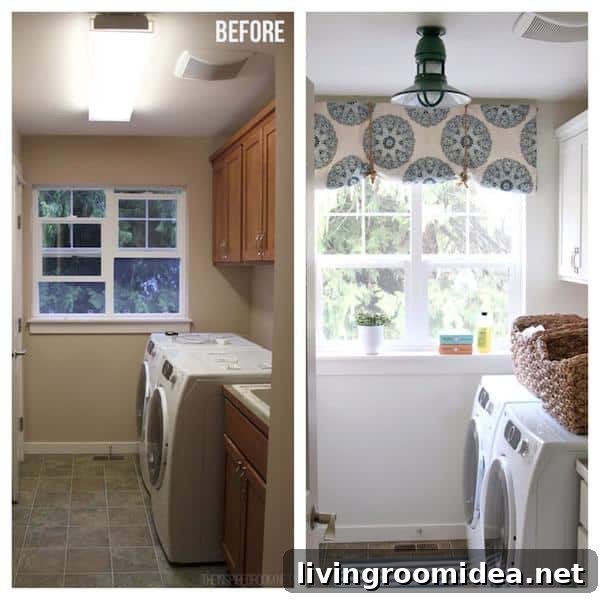 Laundry Room Makeover Progress - The Inspired Room