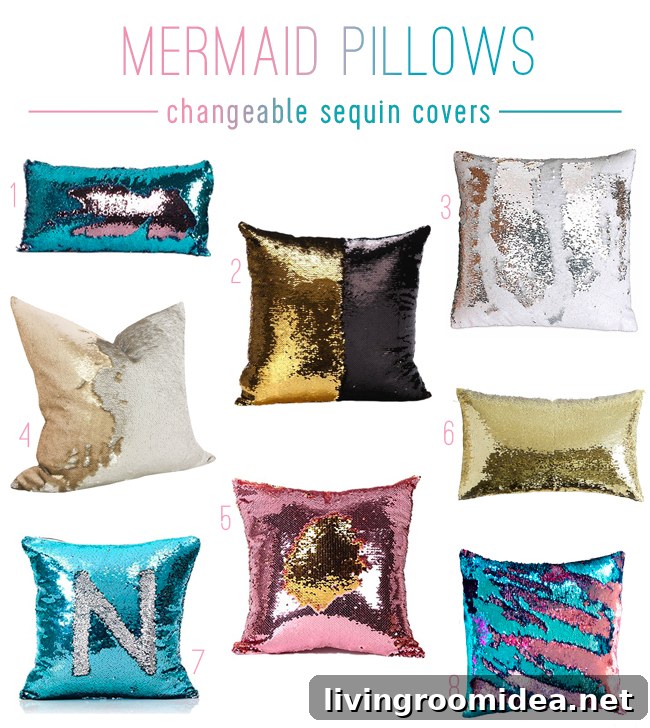 mermaid pillows