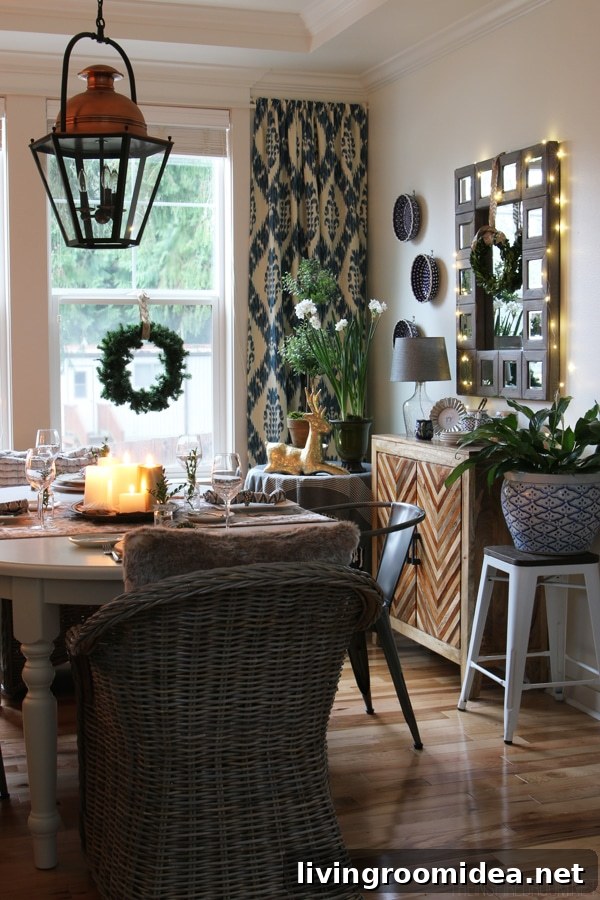 Christmas Dining Room - The Inspired Room Blogger House Tour