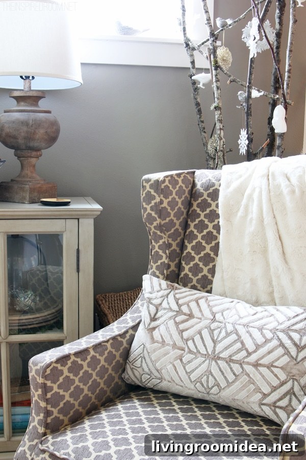Christmas Decorating with Birch Branches - House Tour - The Inspired Room