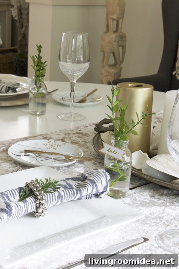 Christmas Home Tour: Festive Decorating Ideas Part 1 19 Simple Christmas Tablescape - The Inspired Room House Tour