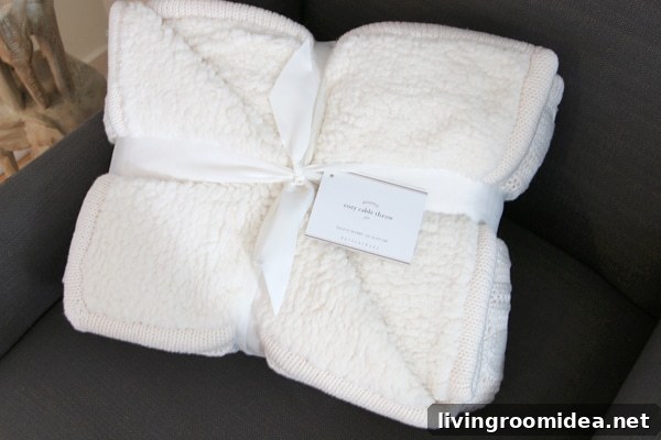 Favorite Home Decor Gifts to Give and Receive 8 Cable Knit Throw - Pottery Barn
