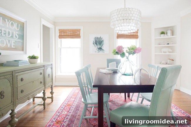 When a Loved One Gives You Something You Don't Want: How to Respond 3 Green buffet in dining room