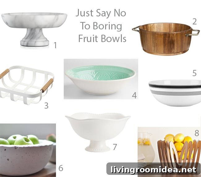When a Loved One Gives You Something You Don't Want: How to Respond 4 Round fruit bowl collection