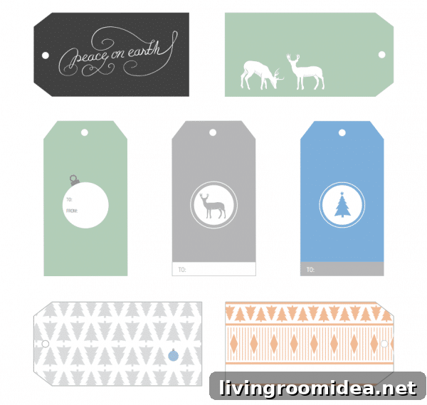 Free Printable Gift Tags - The Inspired Room