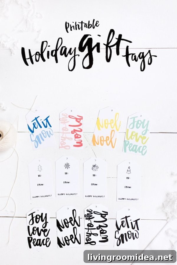 Printable Gift Tags You Can Download and Print Free 13 Printable Holiday Gift Tags - Verily Mag