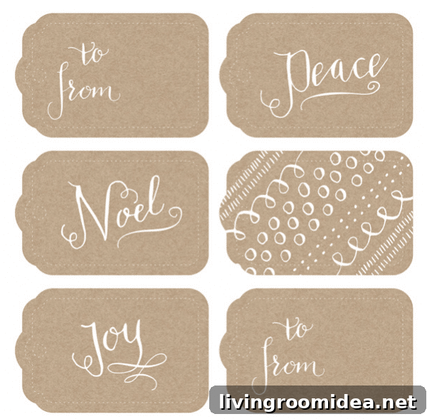 Printable Gift Tags You Can Download and Print Free 14 Free Printable Calligraphy Gift Tags - Muffin Grayson