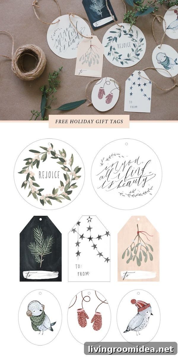 Free Printable Gift Tags by Kelli Murray