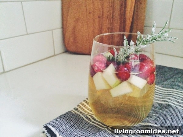 Merry Christmas from Our Home to Yours — Warm Holiday Wishes 6 Winter Cider Sangria - The Inspired Room Christmas