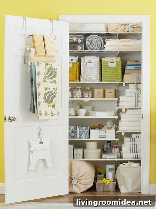 Organized Linen Closet- Inspiration