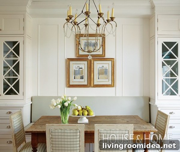 Cottage Style Banquette Bench