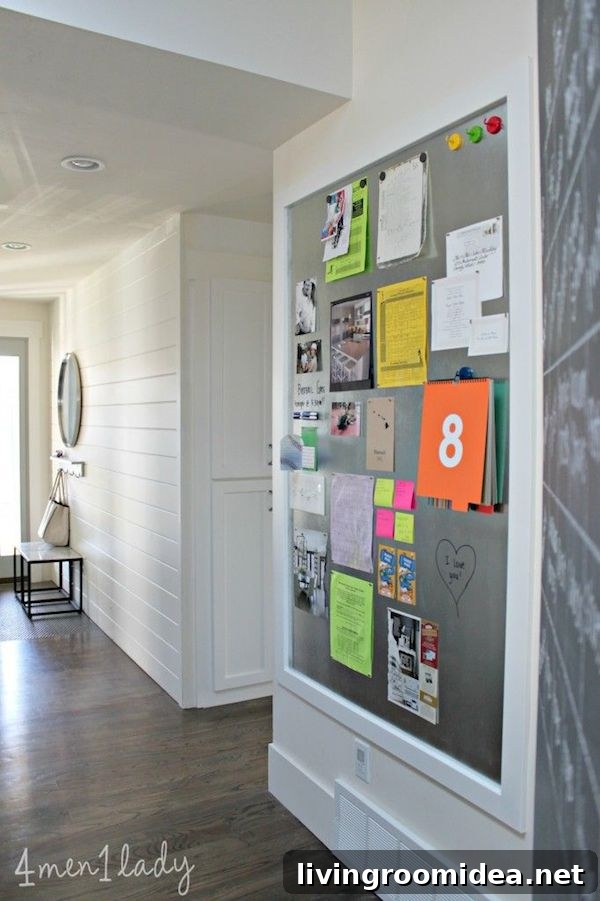 DIY Organization Command Center -4 Men 1 Lady