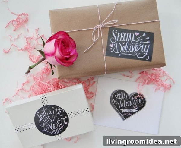 Love Labels for Valentines Day - Free Printables - Valerie McKeehan for World Label