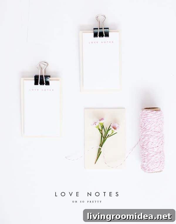 Printable Love Notes for Valentines Day - by Oh So Pretty