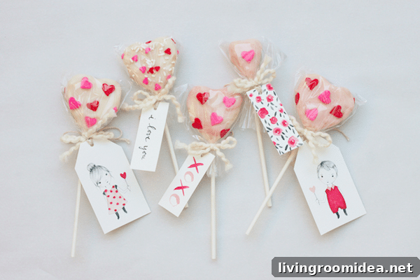 Cake Pops Recipe and Free Printable Valentines Gift Tags by Kelli Murray