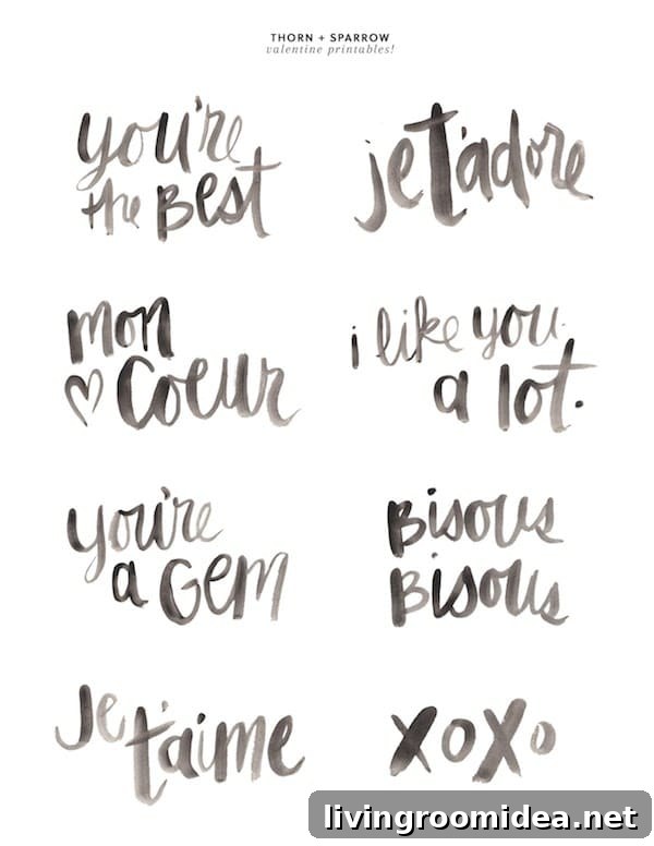 Free Watercolor Valentines Day Printables - Thorn and Sparrow