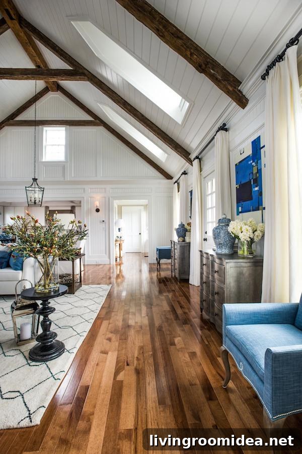 17 Design Lessons from HGTV’s 2015 Dream Home You Can Use 11 HGTV Dream Home 2015 - Great Room - Wood Floors and Wood Beams