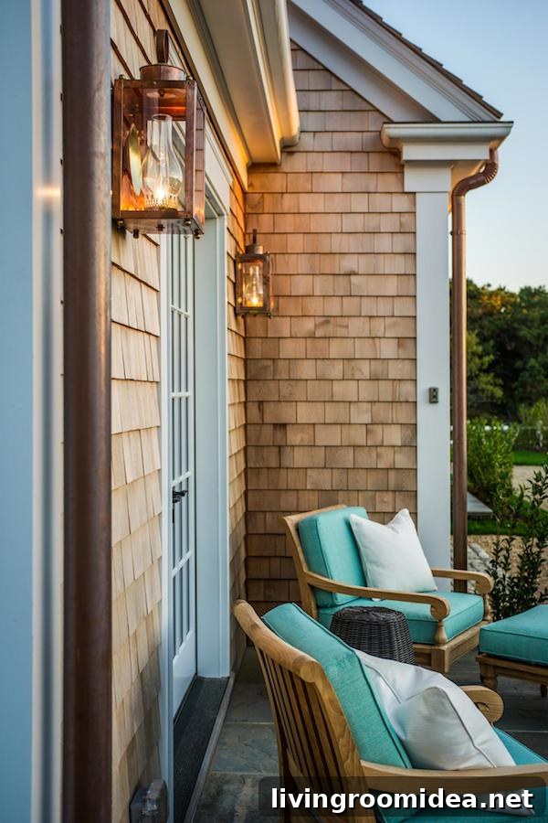 HGTV Dream Home 2015 - Back Patio with Copper Exterior Lighting