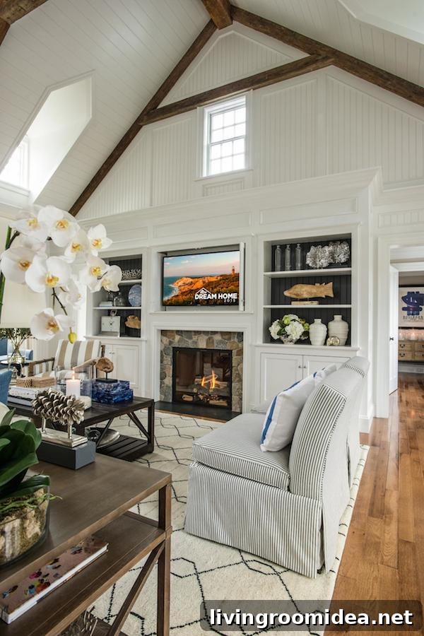 17 Design Lessons from HGTV’s 2015 Dream Home You Can Use 4 HGTV Dream Home 2015 - Built in Bookcases and Fireplace in Great Room