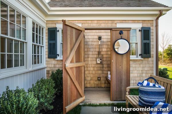 HGTV Dream Home 2015 - Outdoor Shower - Shingles