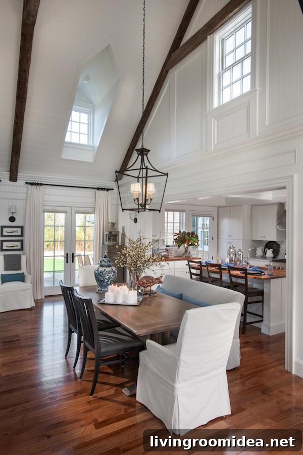 17 Design Lessons from HGTV’s 2015 Dream Home You Can Use 10 HGTV Dream Home 2015 - Dining Room with High Ceilings
