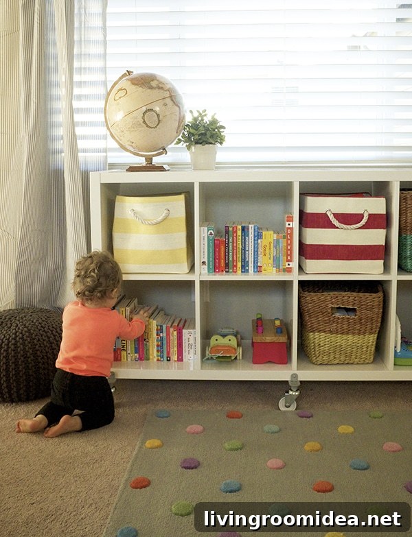 Playroom with storage