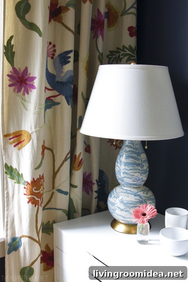 Navy Blue Office - The Inspired Room