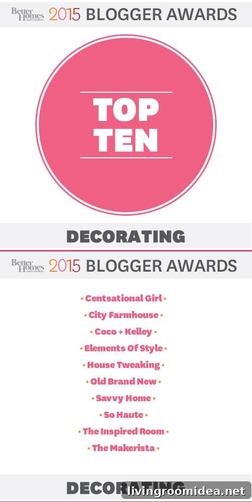 Top Ten Best Decorating Blogs - Better Homes and Gardens Blogger Awards