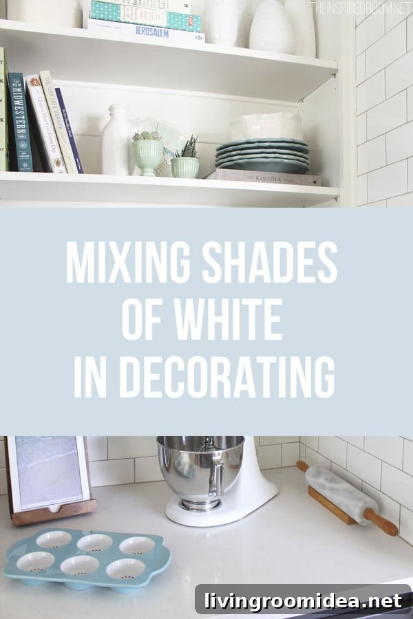 How to Mix White Shades for Elegant Home Decorating 4 Mixing Shades of White in Decorating - The Inspired Room
