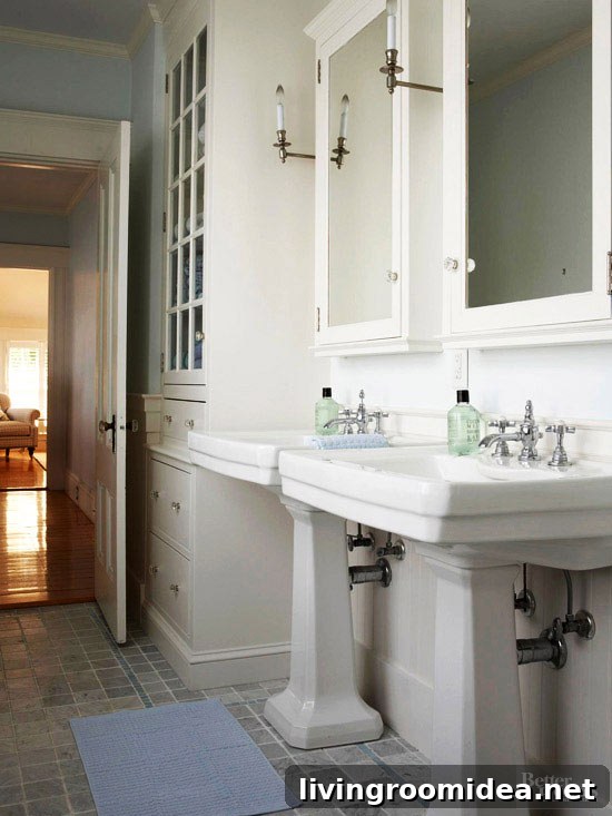 Shingled House Tour Bathroom Sinks