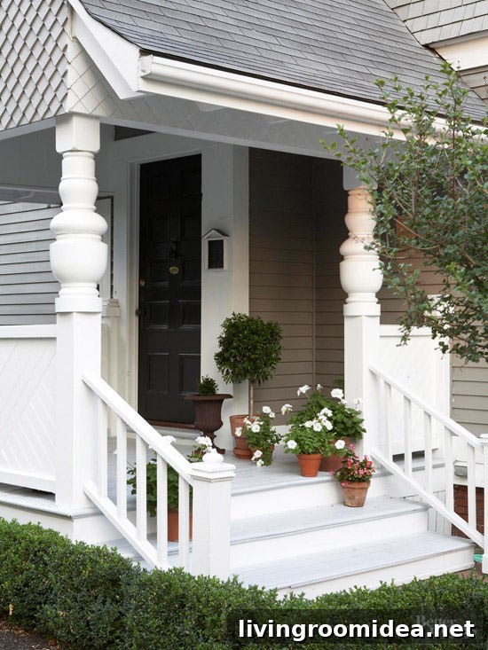 Shingled House Tour Front Porch