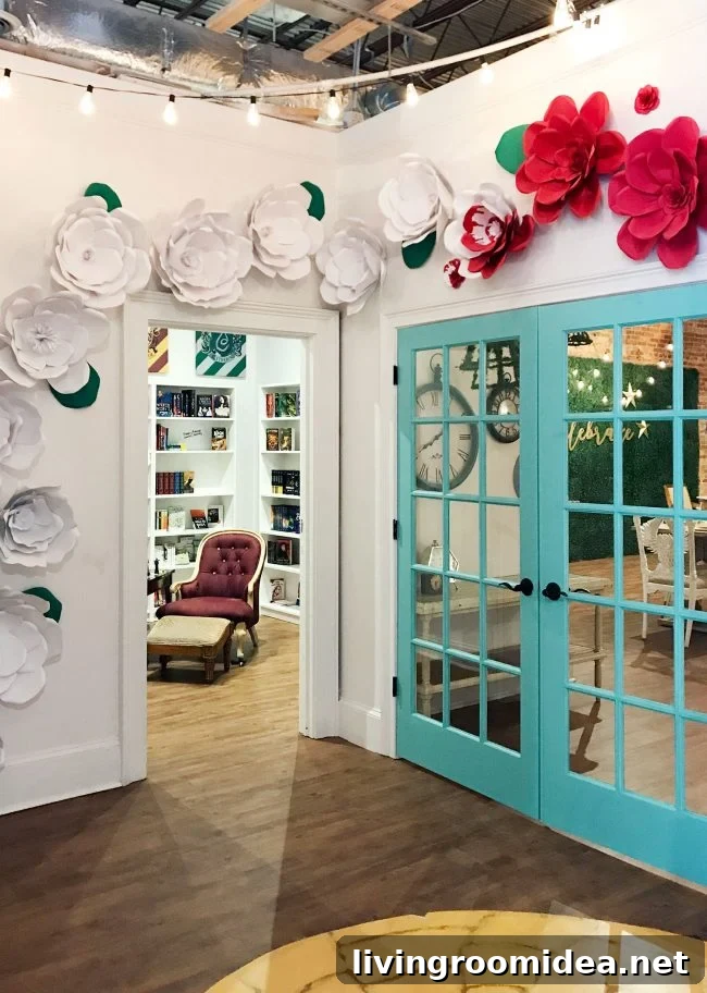 kids room ideas painted roses from alice and wonderland
