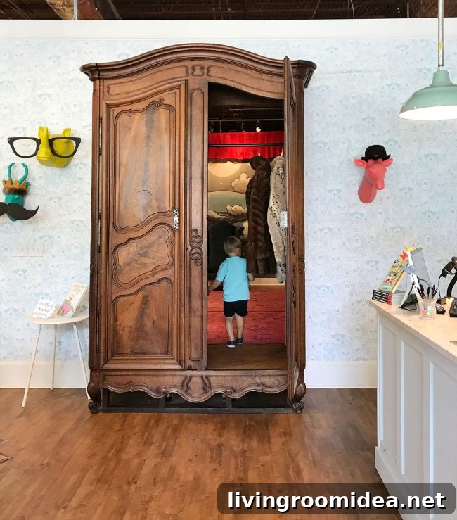 kids room ideas secret wardrobe hideaway