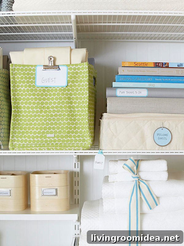 Linen Organization - A Place For Everything
