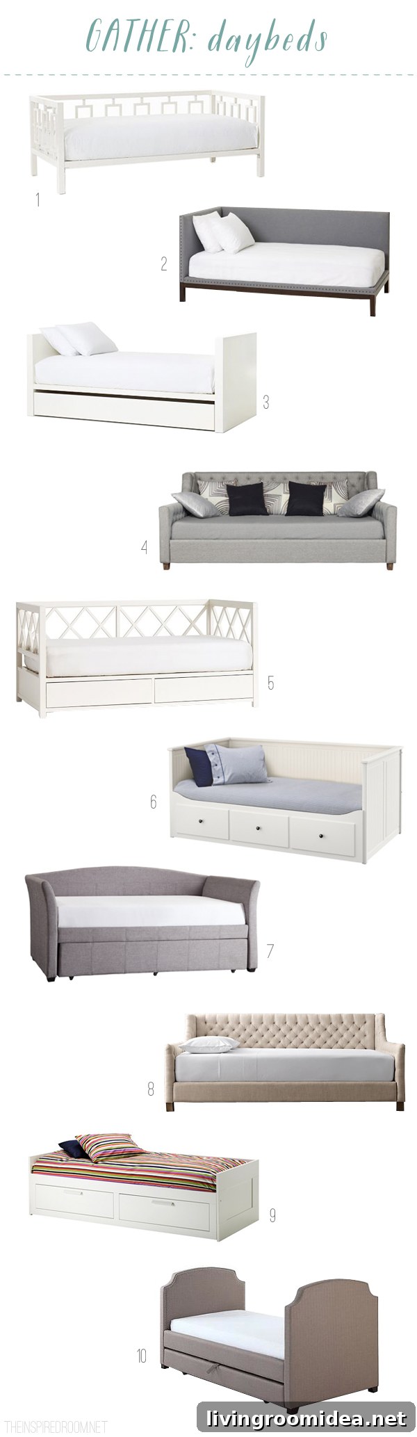 Daybed Round Up - The Inspired Room blog