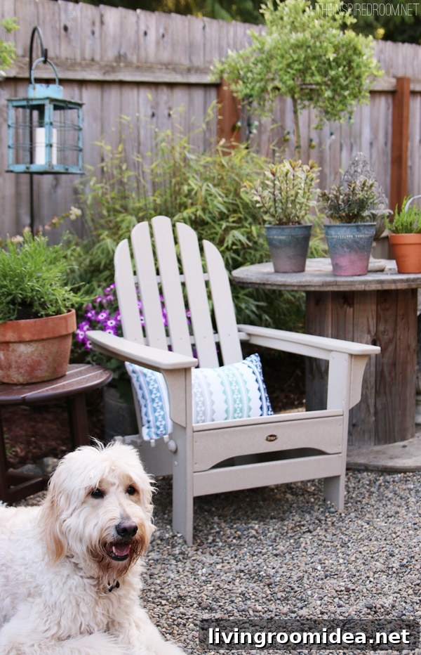 Design a Charming Backyard Corner: Ideas for Cozy Outdoor Nooks 3 The Inspired Room - Trex All-Weather Patio Adirondack Chair